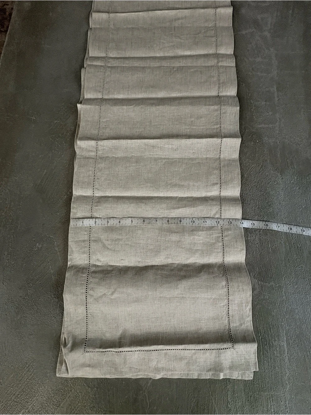 New D’Moksha Homes 100% Linen White Table Runner 14x106” Luxury Hemstitch Boxed
